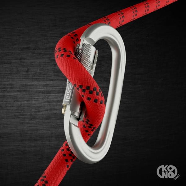 KONG X-LARGE CARBON RISE LOCK Steel Carabiner 7