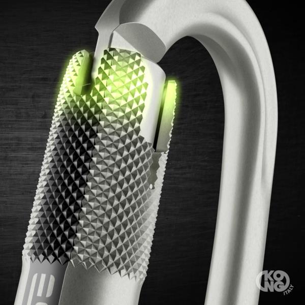 KONG OVALONE CARBON RISE LOCK Steel Carabiner 4