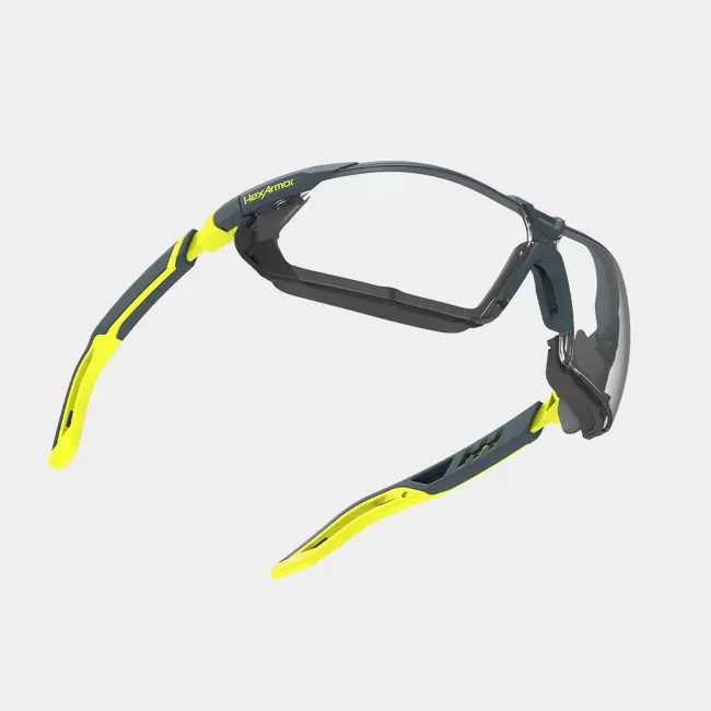 HexArmor VS450G Gasketed Anti-Fog Safety Glasses – (12-Pair Pack or 192-Pair Case) (12-Pair Pack, Clear)
