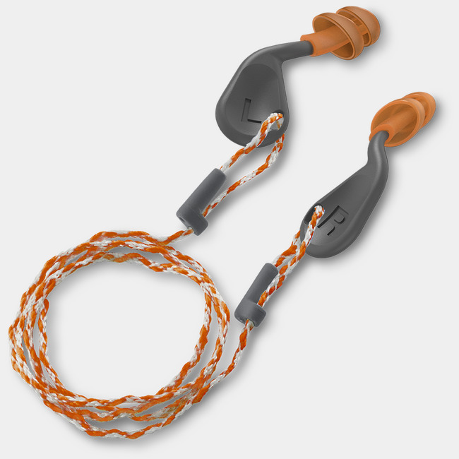 HexArmor simpleFit Reusable Guided Earplugs with Cord – (48-Pair Box or 480-Pair Case)