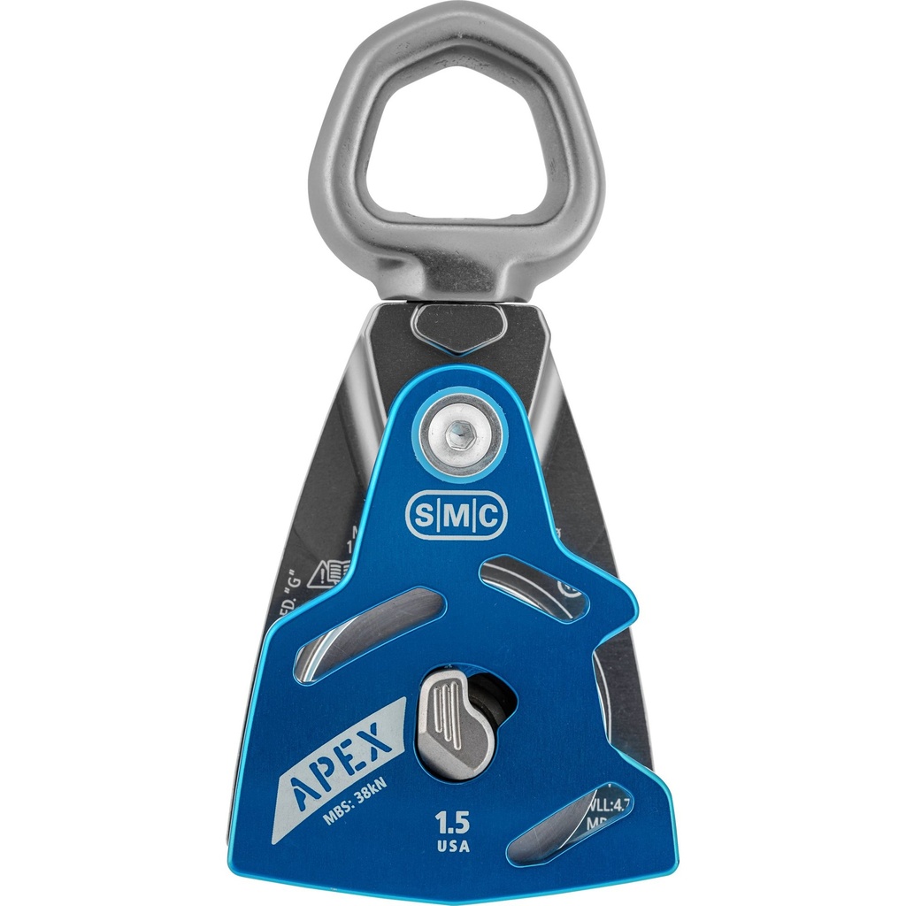 SMC Apex Swivel Pulley – 1.5" Triple-Action Locking Pulley