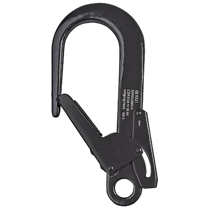 Singing Rock BIG Double Locking Snap Hook Connector – Black