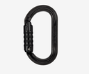 Petzl OXAN H-Frame Steel Oval Carabiner – TRIACT-LOCK – Black