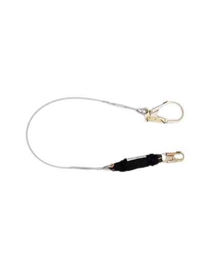 Elk River Cable Zorber 6' Energy-Absorbing Lanyard – Snap Hook and Rebar Hook