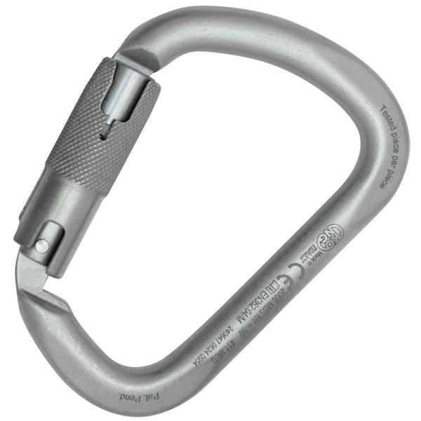 KONG X-LARGE CARBON RISE LOCK Steel Carabiner | 50 kN, Lunar White