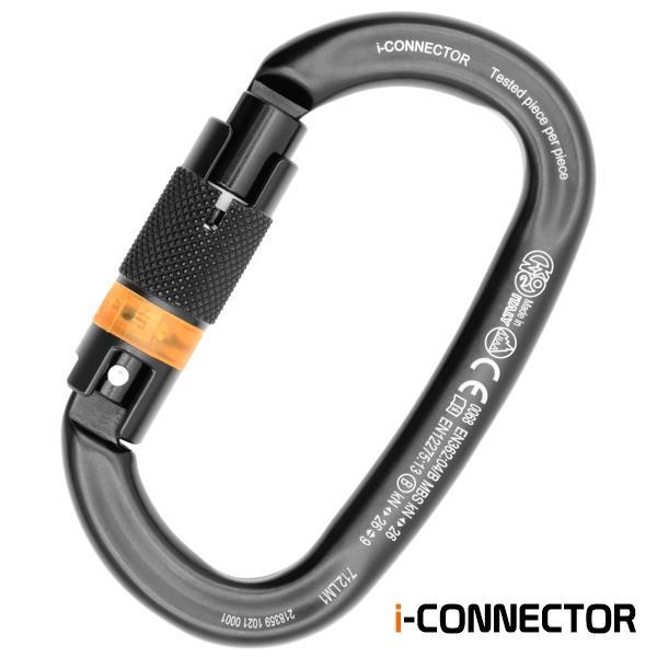 KONG I-OVALONE ALU AUTO BLOCK Carabiner | NFC Chip, 26 kN