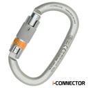 KONG I-OVALONE CARBON AUTO BLOCK Steel Carabiner | NFC Chip, 40 kN