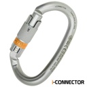 KONG I-OVALONE DNA AUTO BLOCK Helical Steel Carabiner | NFC Chip, 40 kN