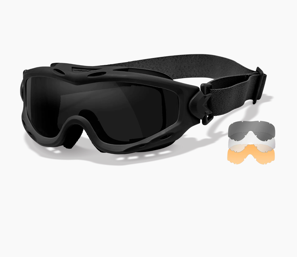 Wiley X SPEAR Ballistic Goggles, 3-Lens Kit (Bright Yellow)