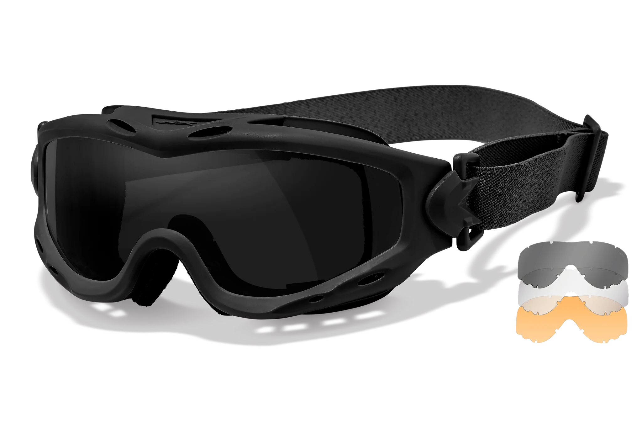 Wiley X SPEAR Ballistic Goggles, 3-Lens Kit (Bright Yellow)