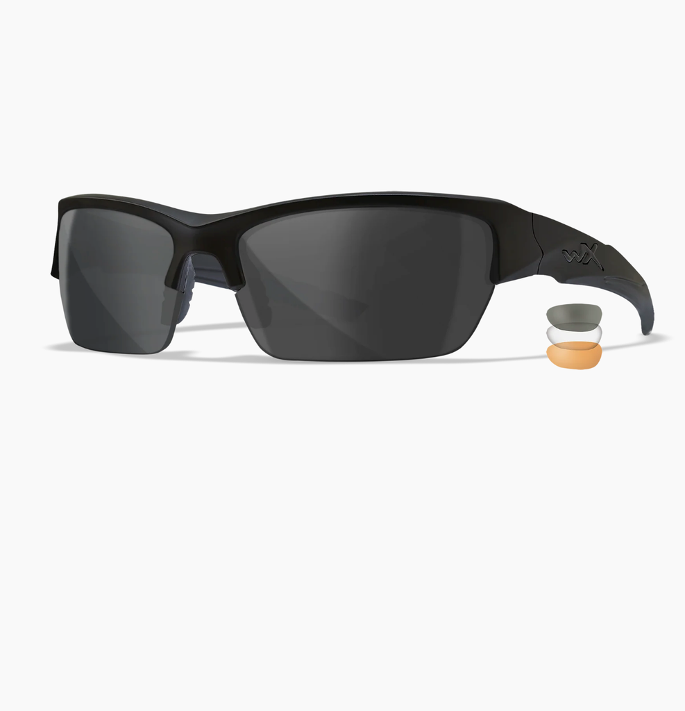 Wiley X WX VALOR Ballistic Safety Glasses, 3-Lens Kit (Bright Yellow)