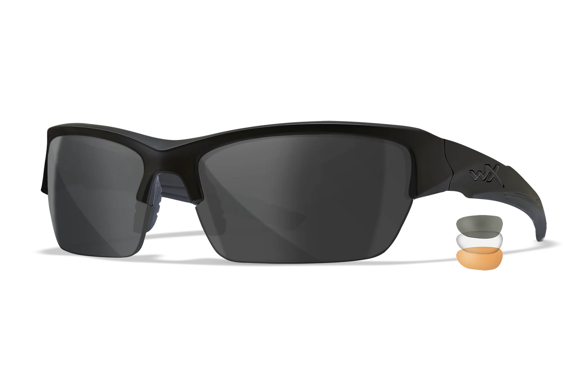 Wiley X WX VALOR Ballistic Safety Glasses, 3-Lens Kit (Bright Yellow)