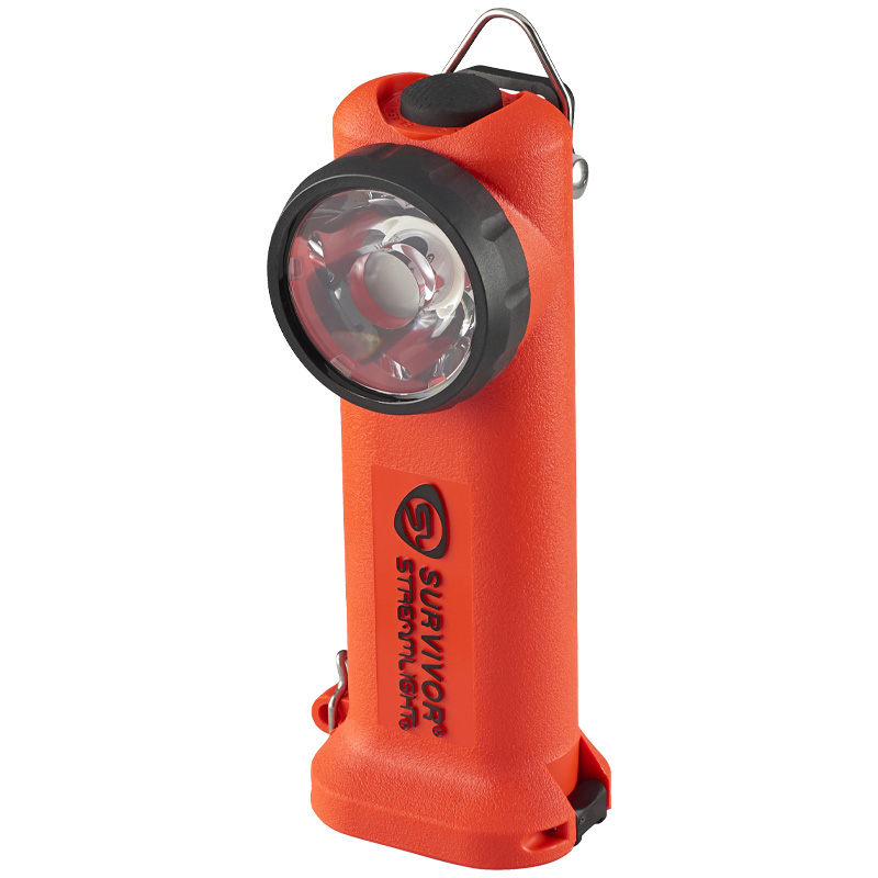 Streamlight Survivor LED Right-Angle Flashlight, Alkaline, Orange
