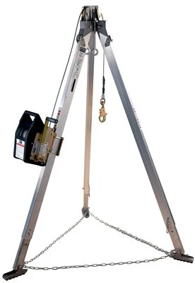 3M DBI-SALA Confined Space Aluminum Tripod with Salalift II Winch, 7', 90' Galvanized Cable