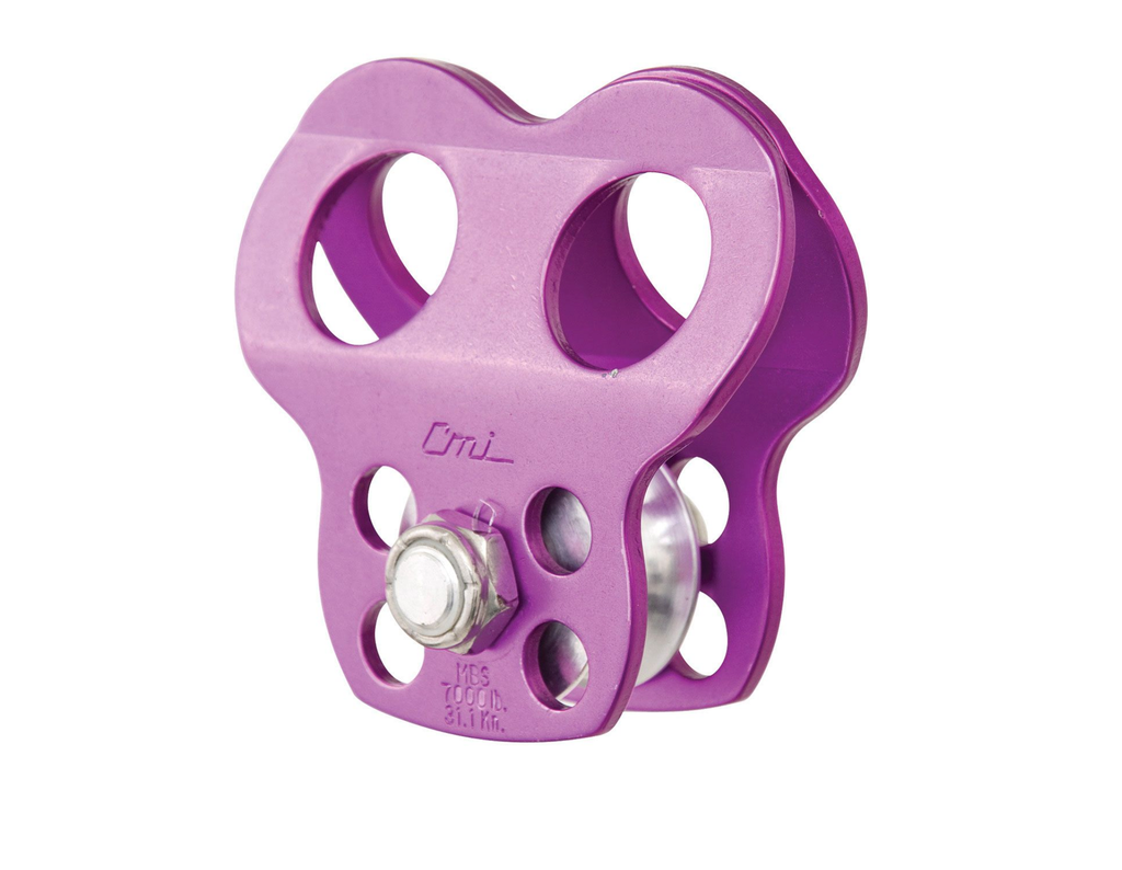 CMI Double Tie-In Micro Pulley - Purple
