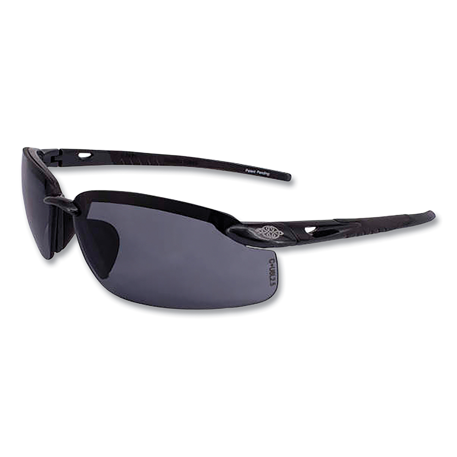 Radians Crossfire ES5 Premium Safety Glasses – Smoke Lens / Pearl Black Frame (12 Pairs)