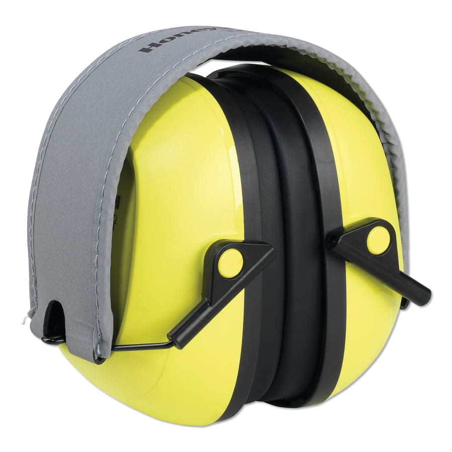Howard Leight VeriShield 100 Series VS120FHV Folding Passive Earmuffs – 27 dB NRR / Hi-Viz Yellow