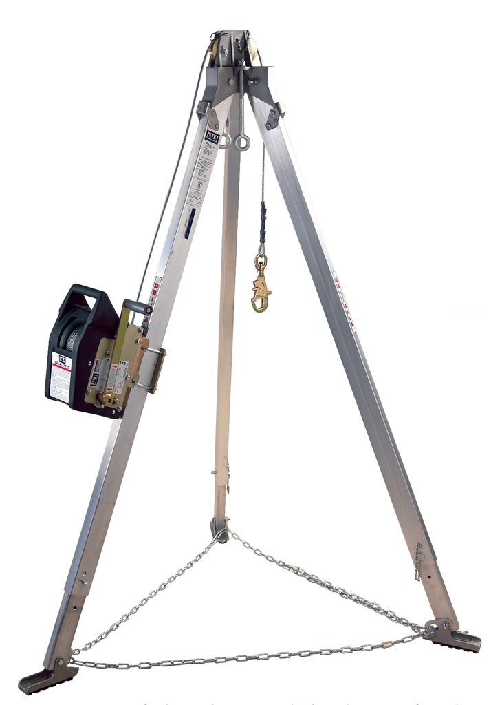 [VO-ORS-8301085] 3M DBI-SALA Confined Space Aluminum Tripod with Winch 8301085 – 9 ft., 120 ft. Stainless-Steel Cable