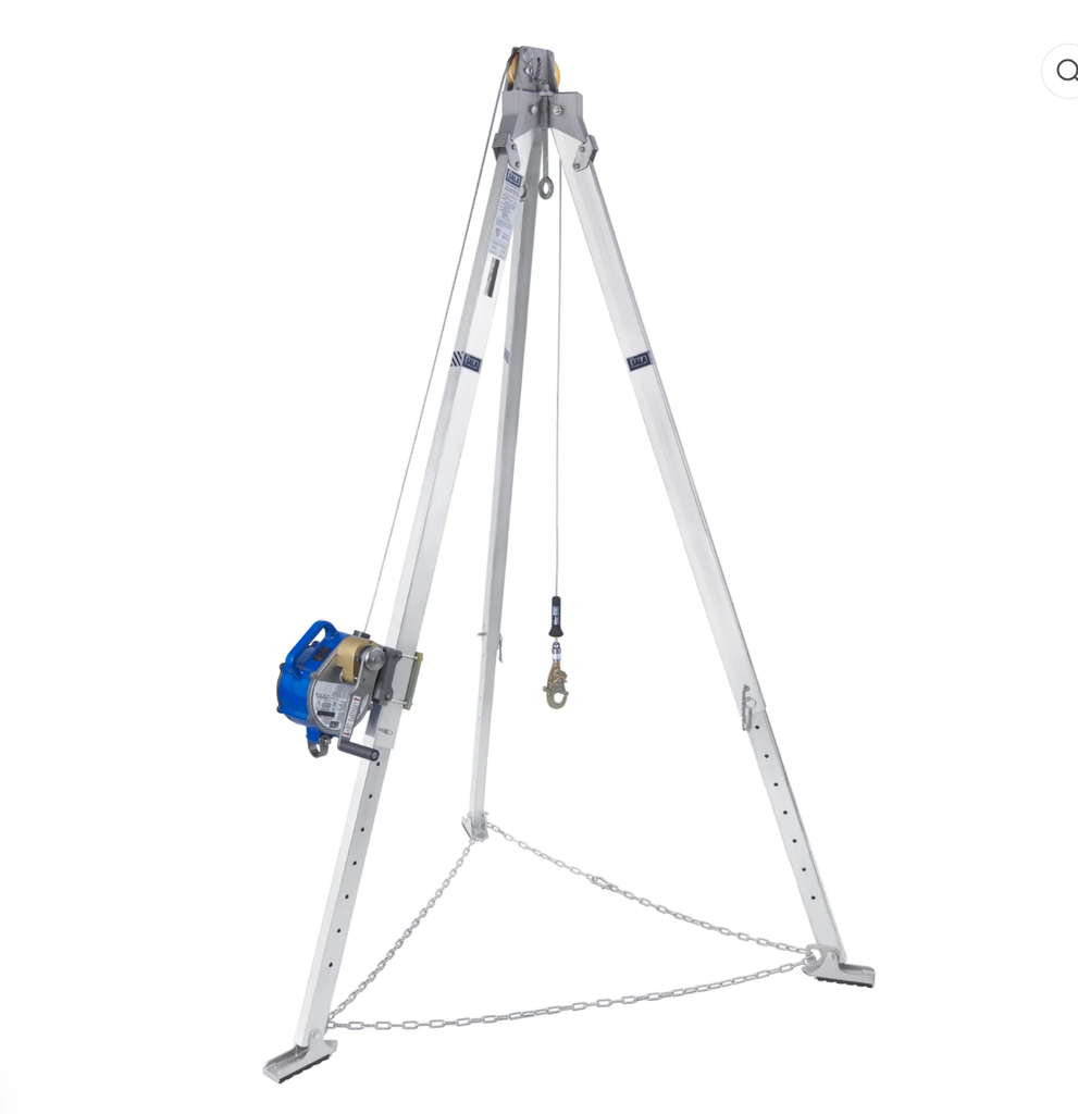 [VO-ORS-8301094] 3M DBI-SALA Confined Space Aluminum Tripod with 3-Way SRL 8301094 – 9 ft., 50 ft. Stainless-Steel Cable