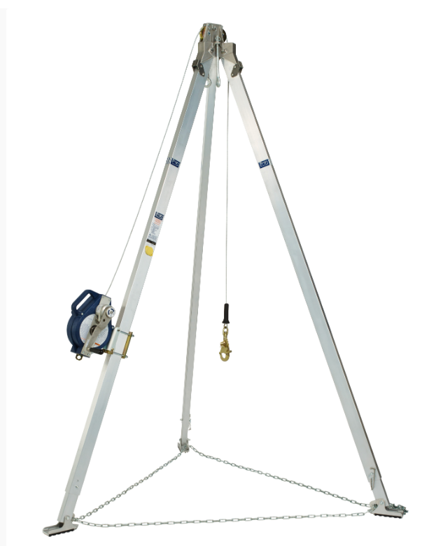 3M DBI-SALA Confined Space Aluminum Tripod with 3-Way SRL 8301090 – 7 ft., 50 ft. Galvanized Cable