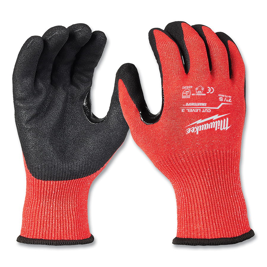 Milwaukee Cut Level 3 Nitrile-Dipped Gloves – 6-Pair and 12-Pair Packs (Small, 6-Pair Pack)