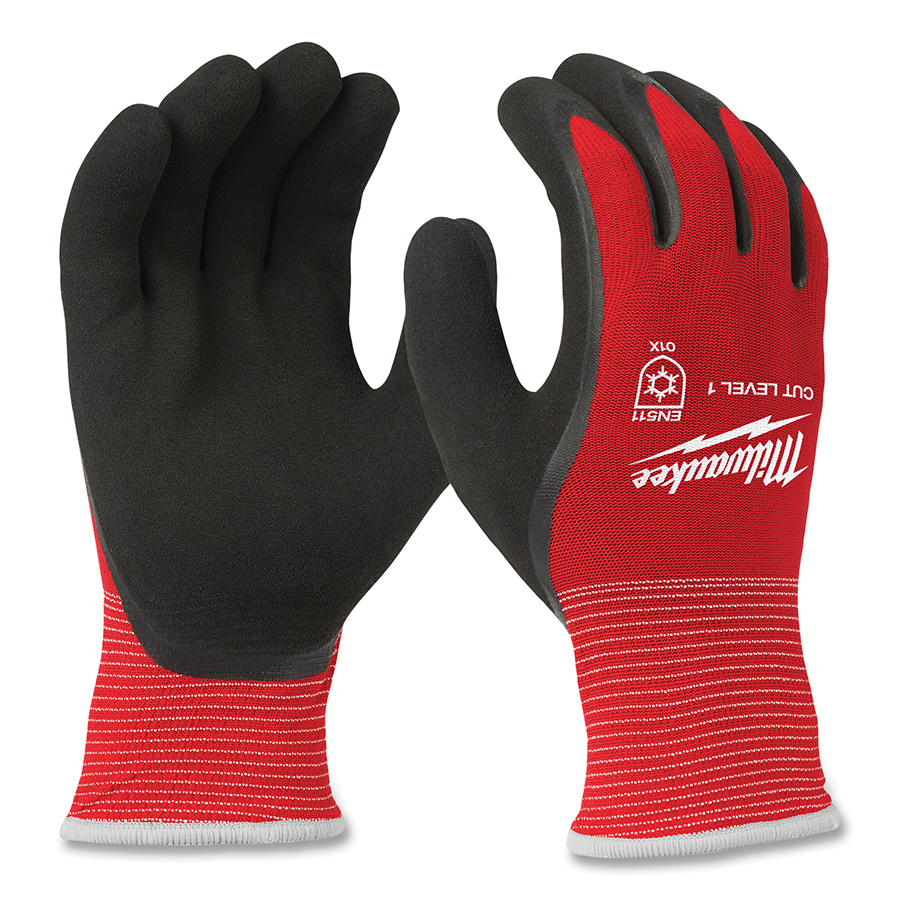 Milwaukee Cut Level 1 Winter Insulated Dipped Work Gloves – 6-Pair Pack (Small)
