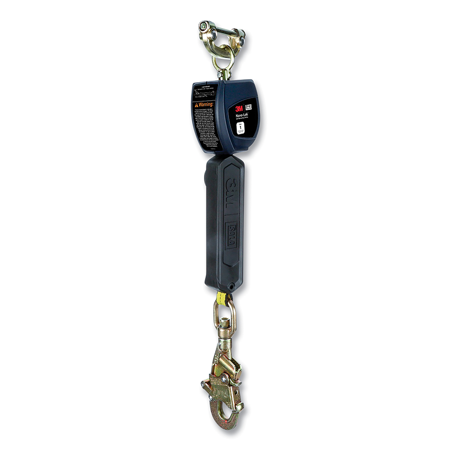 3M DBI-SALA Nano-Lok Personal Self-Retracting Lifeline, 6 ft. Web, Aluminum Carabiner – 3100518