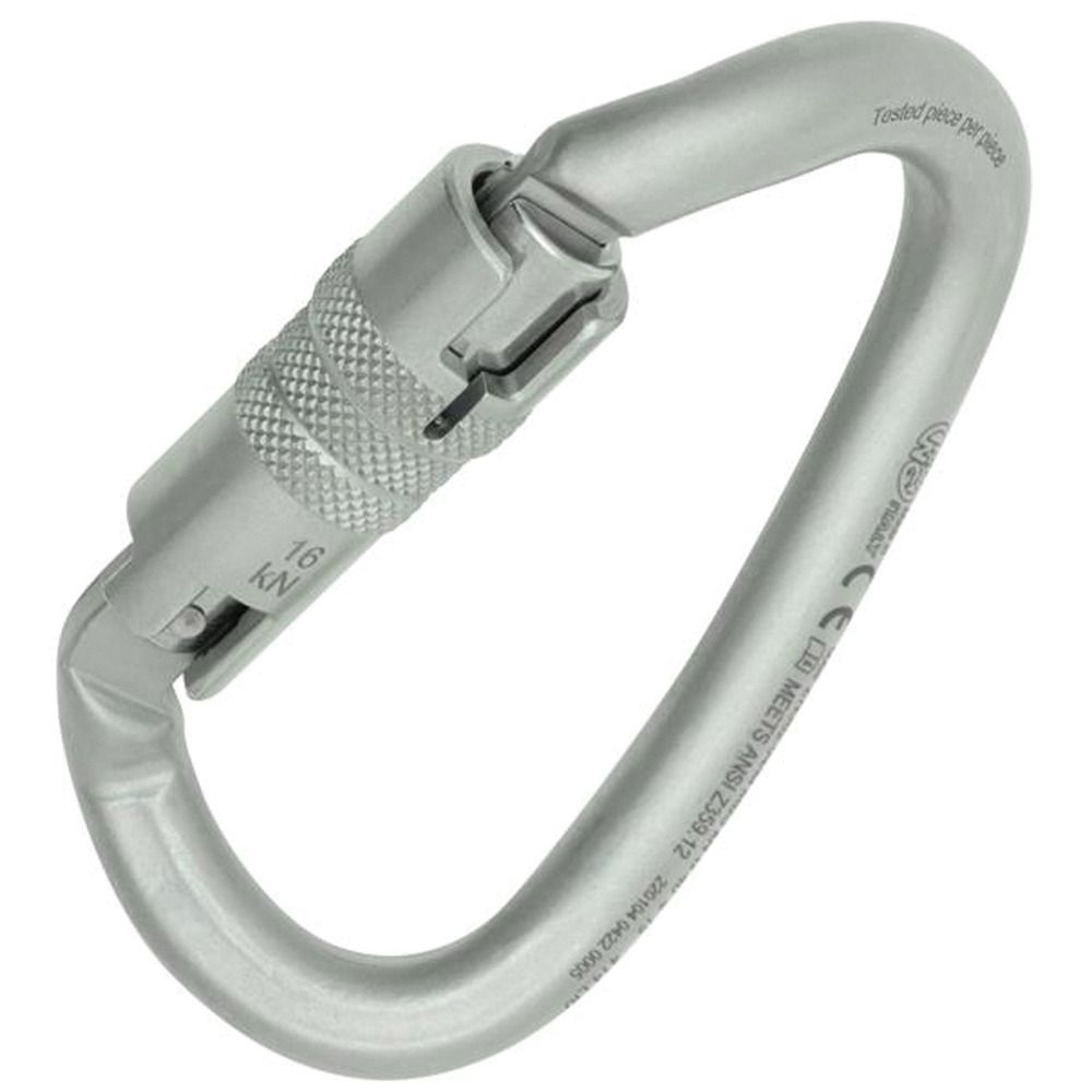 Kong Ovalone DNA ANSI Carbon Steel Twist-Lock Carabiner, Lunar White