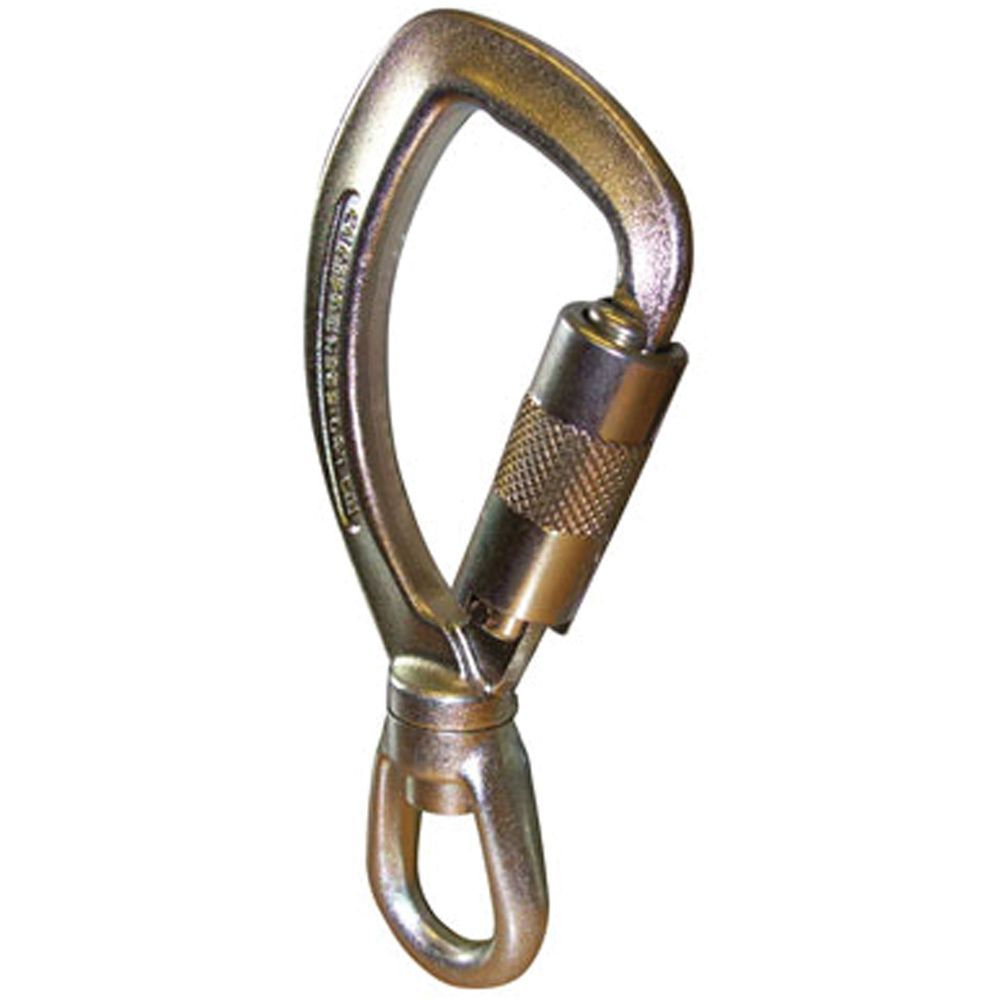 ISC KH260 Swivel Eye Supersafe Triple-Lock Steel Carabiner